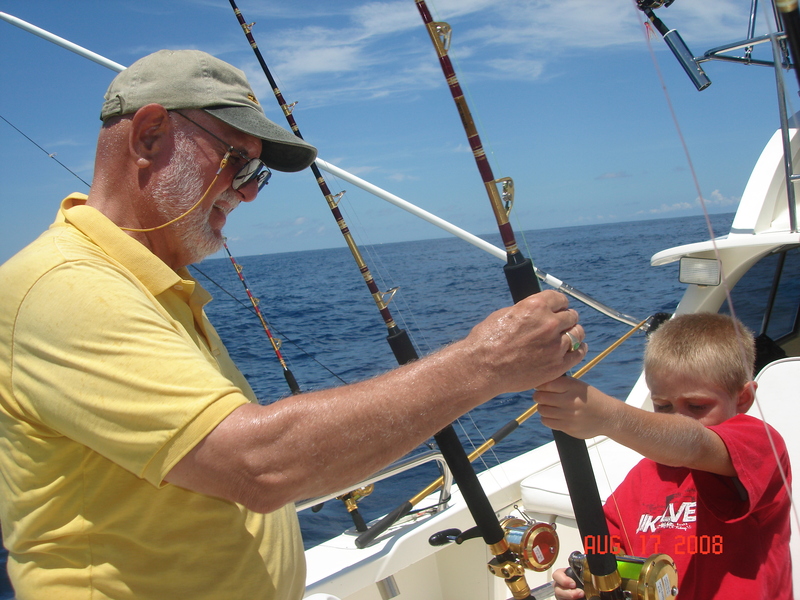 Trevor w/ Grandpa Cal